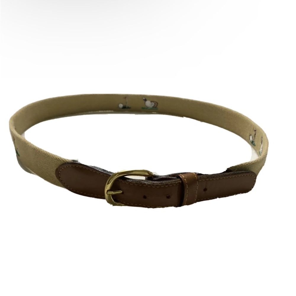 Zep Pro USA mens Leather and canvas Golf Belt size 38